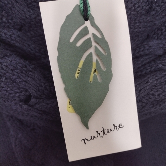 NWT Nurture Cable Knit Sweater Dress Size L Draped Cozy Lagenlook Layering - Picture 8 of 12